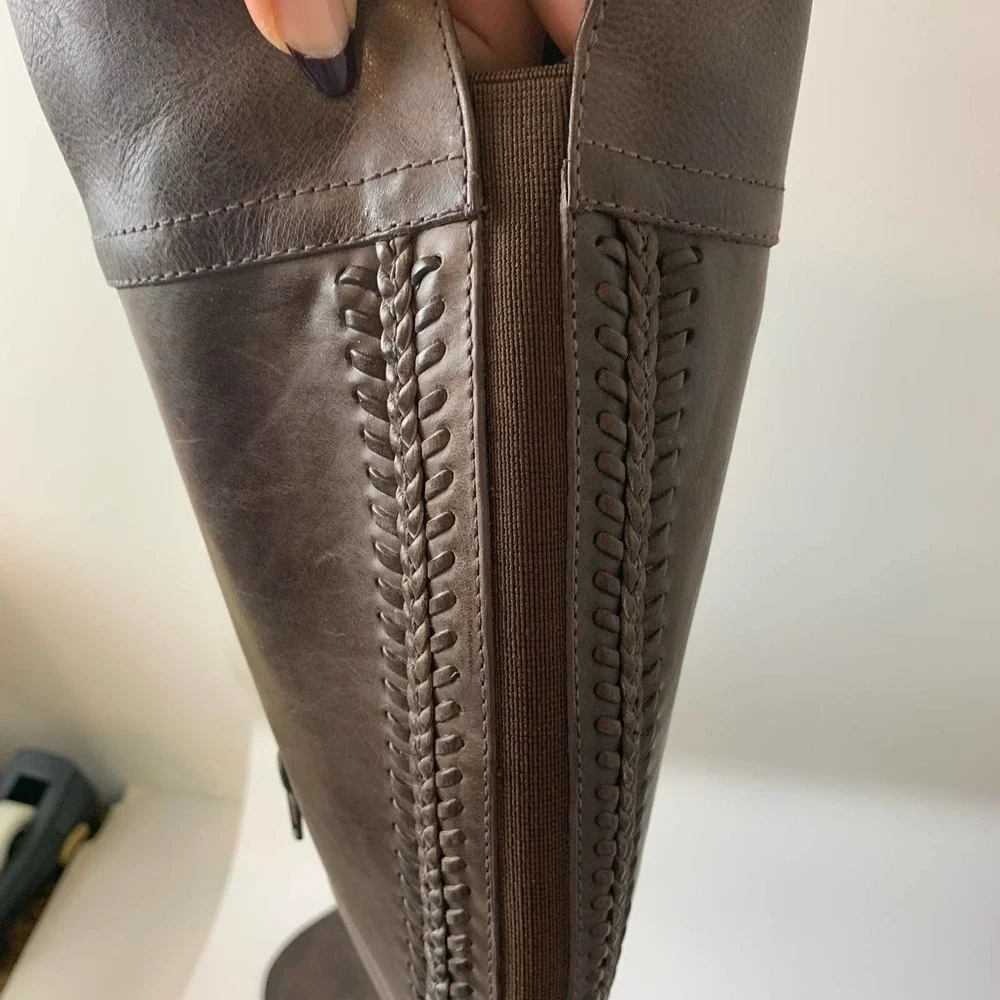 Vince Camuto Bendra Over-the-knee Riding Boots Size 9.5M Leather Brown